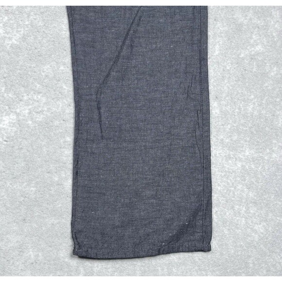 Private Member Pants Mens SZ X-Large Charcoal Gray Drawstring Linen Blend Pants - Picture 5 of 11
